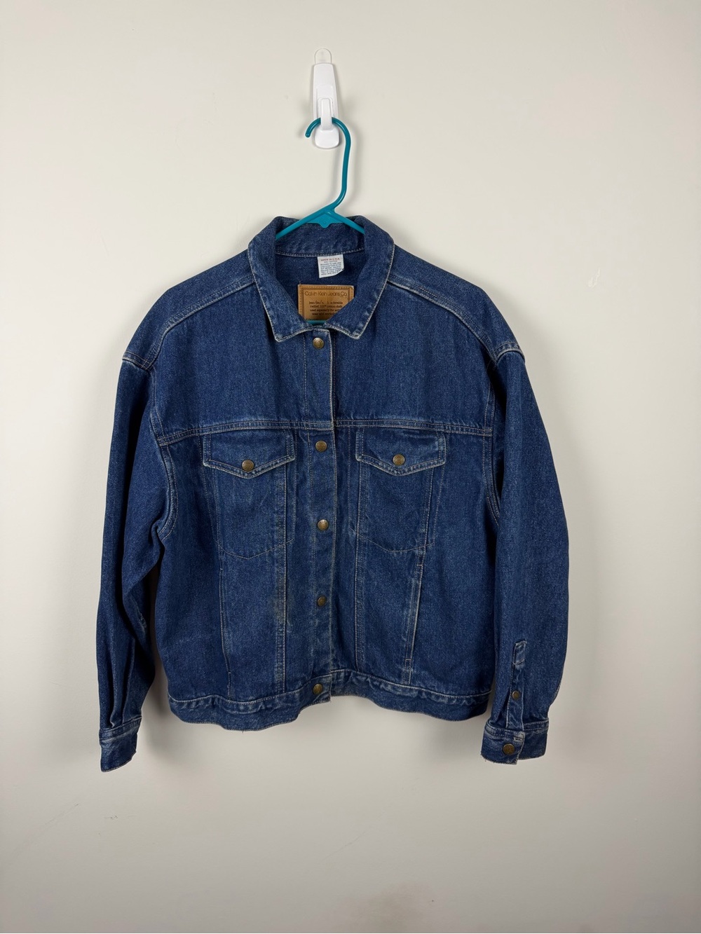 Vintage Calvin Klein Jeans Dark Blue Denim Trucker Jacket